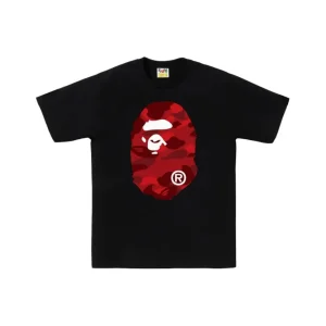 A BATHING APE Kaos Logo Seri Huruf, Unisex AP-200