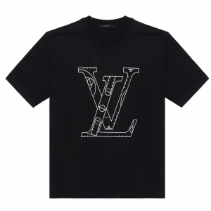 LV Kaos Logo Seri Huruf, Unisex, -L-21