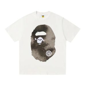 A BATHING APE Kaos Logo Seri Huruf, Unisex AP-208