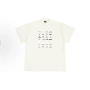 BALENCIAGA Kaos Logo Seri Huruf, Unisex '"COD '" BA-2